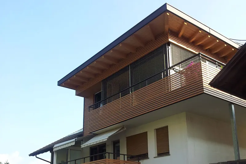 Aufstockung in Holzbau auf einem bestehenden Wohnhaus